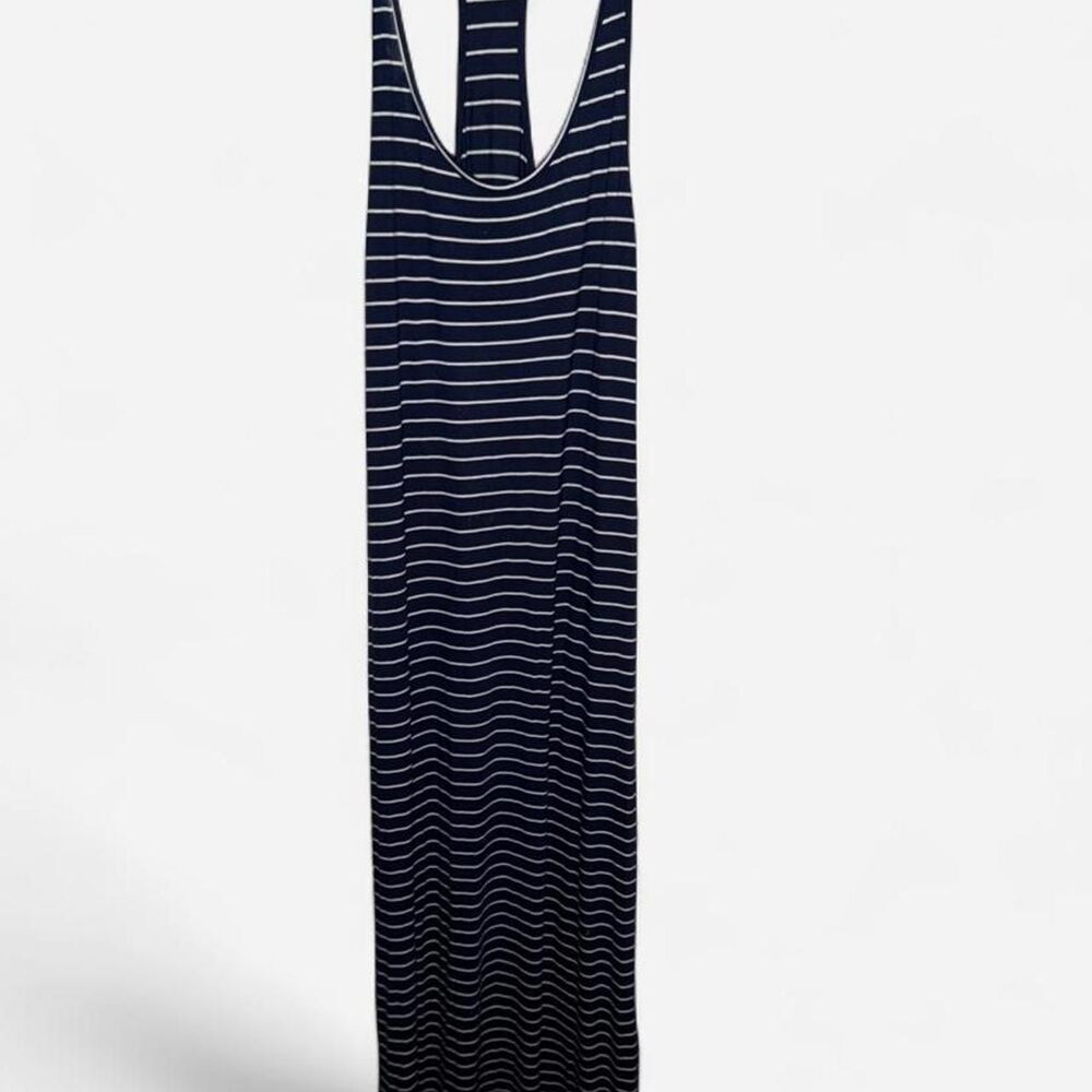Forever-21 Women's Navy & White Striped Dress